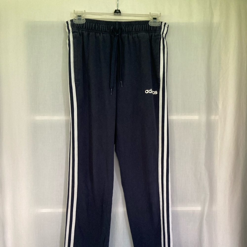 Boys Adidas Drawstring Elastic Waist Track Pants. Size S